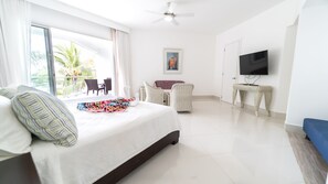 2 bedrooms, in-room safe, iron/ironing board, travel cot