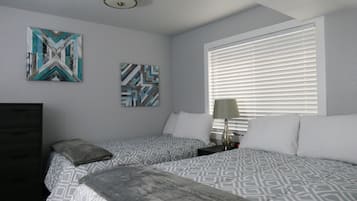 2 bedrooms, iron/ironing board, travel crib, WiFi