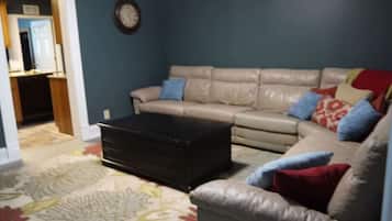 Una televisión, una chimenea, videojuegos