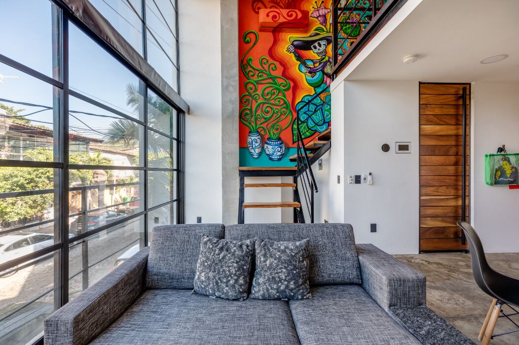 loft, 1 king bed with sofa bed, non smoking (loft 201) | living area | smart tv