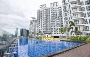 Indoor pool, outdoor pool