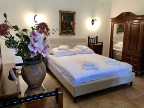 Room, 1 Queen Bed, Terrace, Ground Floor (Pet friendly) | Premium bedding, Tempur-Pedic beds, individually decorated - The Houses of History - anno 1830 (Tihany)