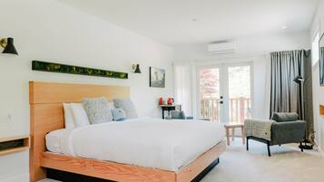 Premium bedding, down duvets, pillow-top beds, individually decorated