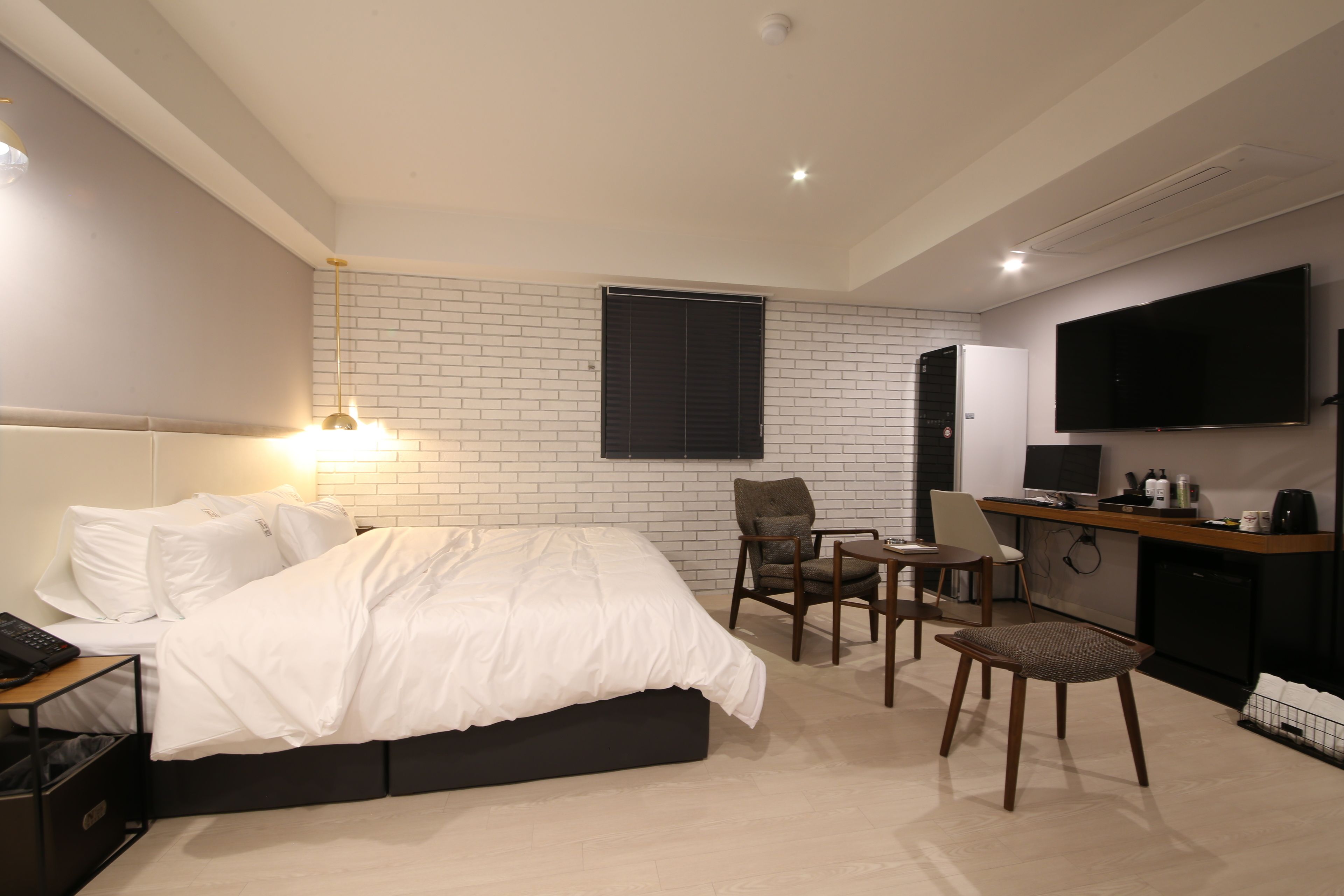 c premium double room | blackout curtains, free wifi, bed sheets