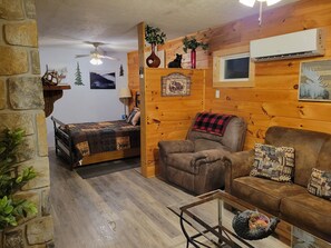 TV, fireplace, DVD player