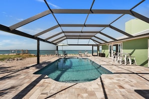A heated pool