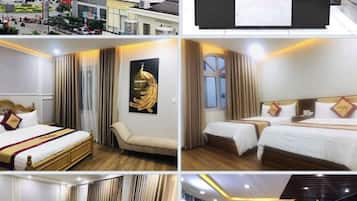 Premium bedding, down comforters, Select Comfort beds, in-room safe