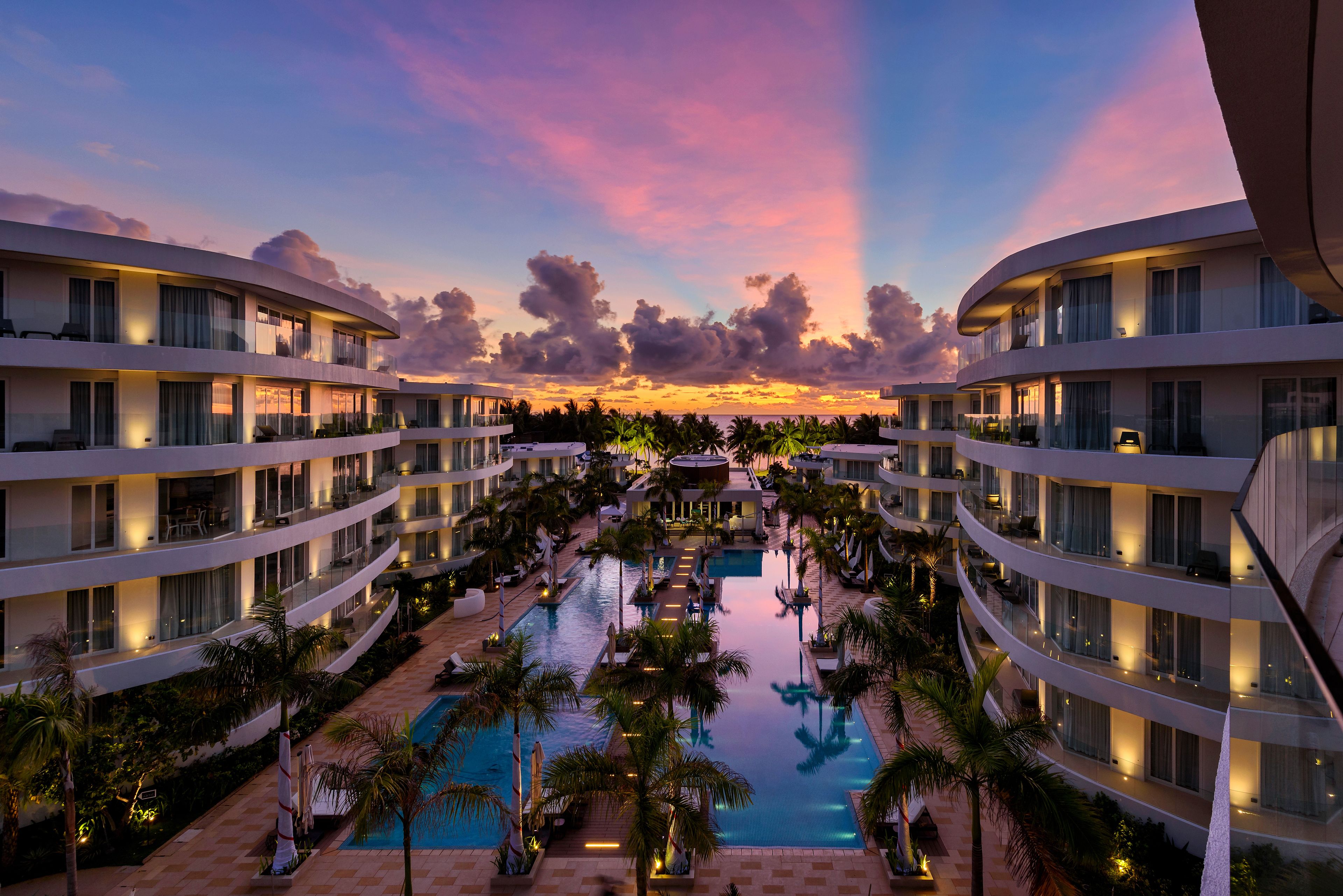 Front of property - evening/night