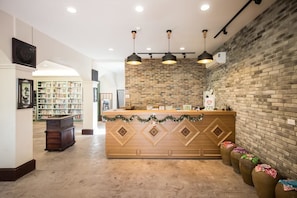 Mostrador para check-in y check-out