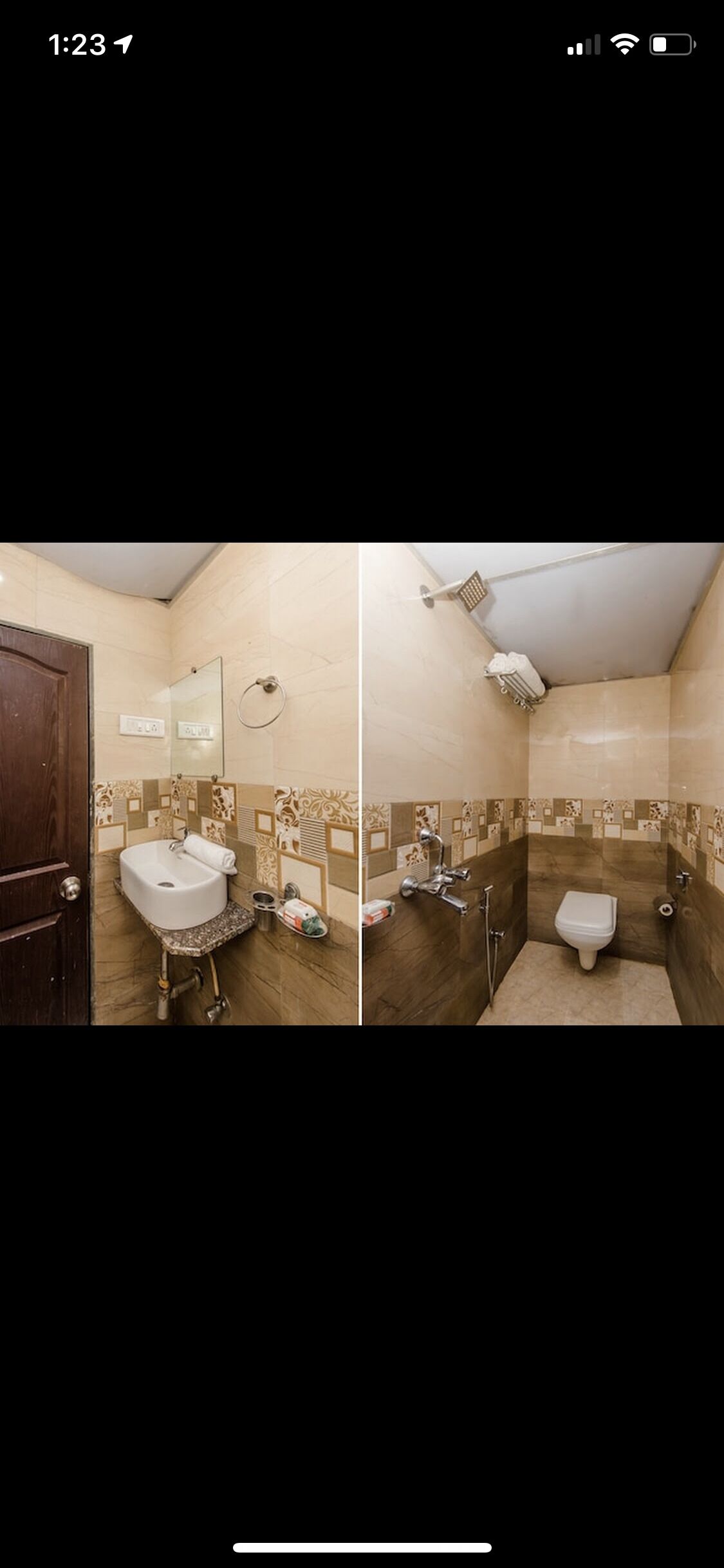 Basic Double Room Single Use, 1 Single Bed | Bathroom | Shower, heated floors, towels