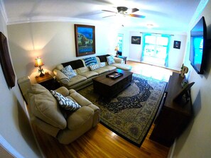 TV, video games, DVD player