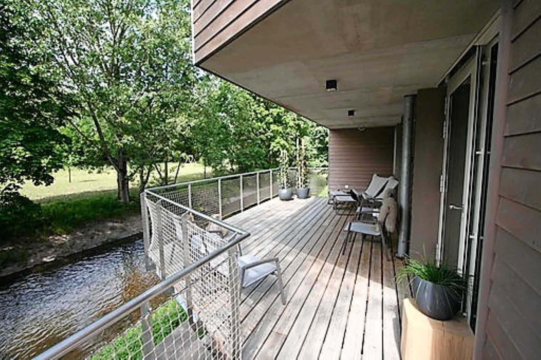 comfort double room, non smoking, river view | terrace/patio