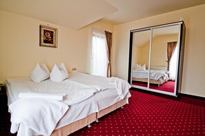 Individually decorated, individually furnished, desk, blackout curtains