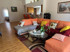 Televisor, llar de foc, reproductor de DVD i llibres 