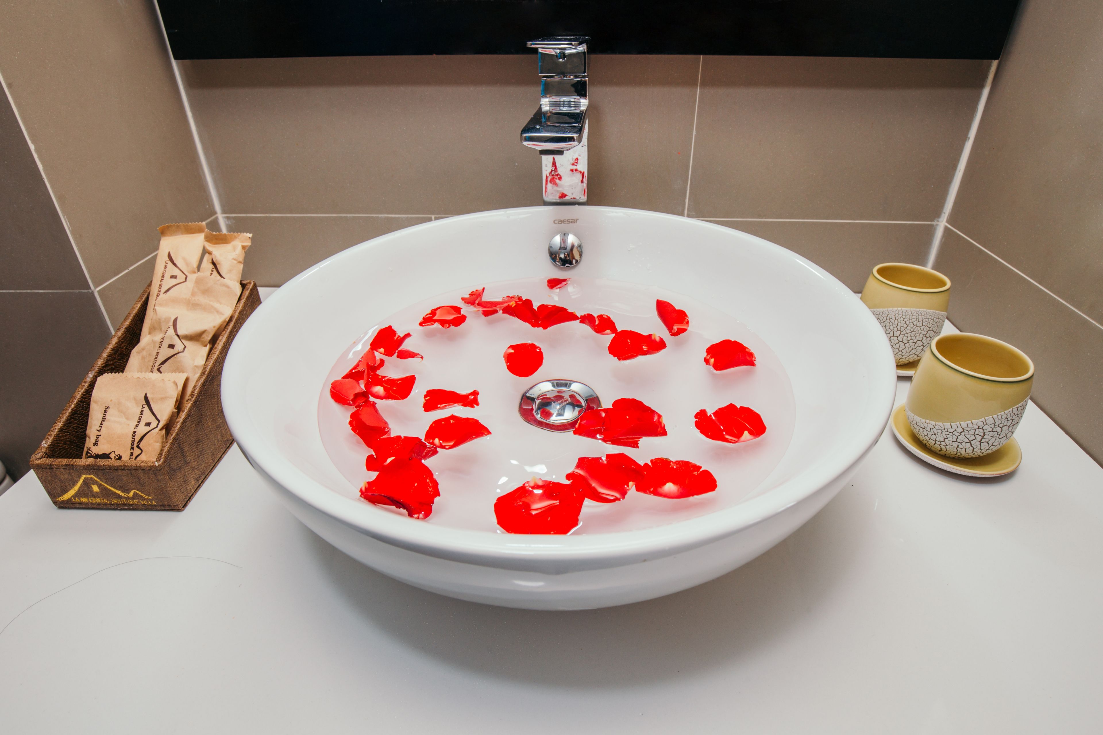 free toiletries, hair dryer, bathrobes, slippers