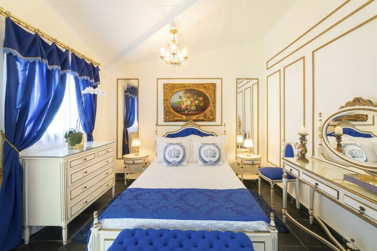 Economy tweepersoonskamer, 1 tweepersoonsbed (do Principe) | Luxe beddengoed, een minibar, een strijkplank/strijkijzer, gratis wifi