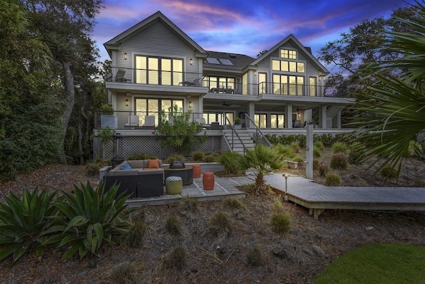 Front of property – evening/night