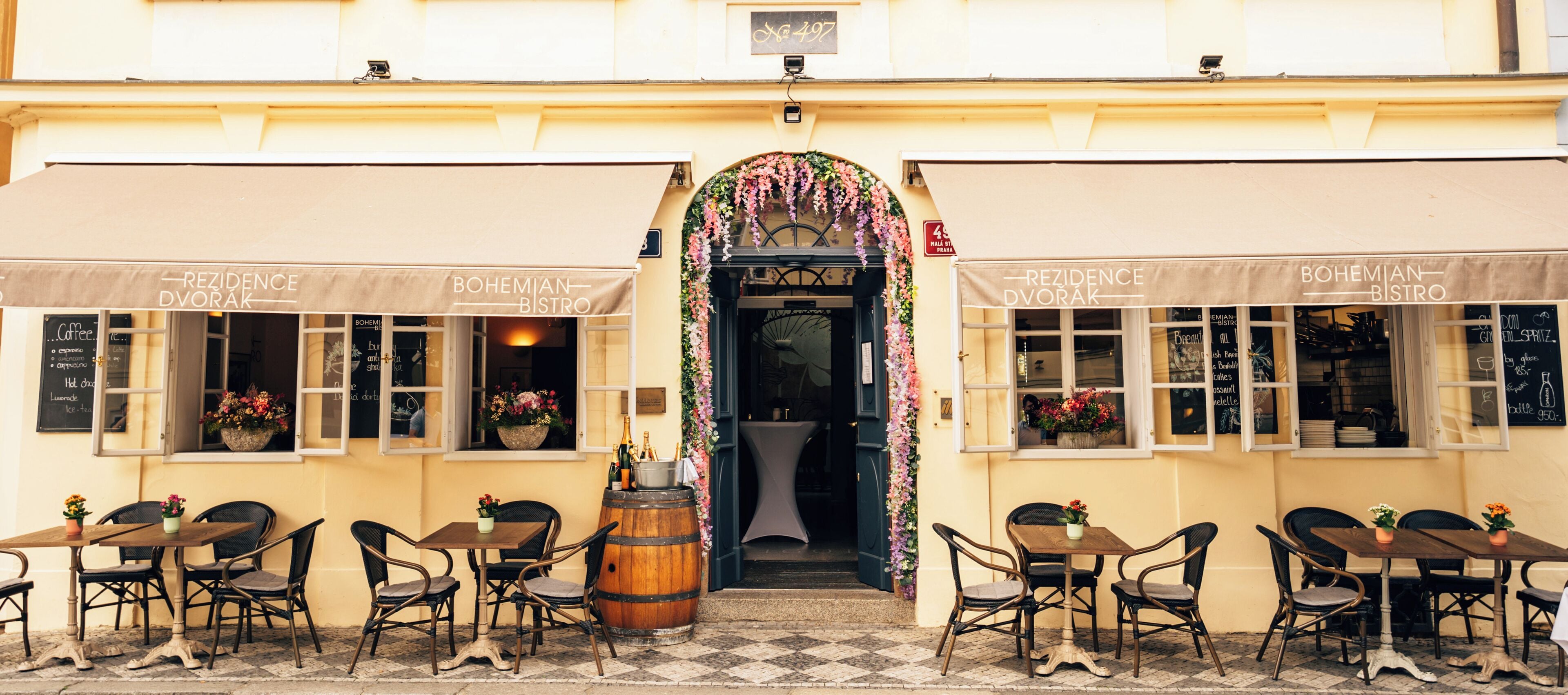 Voorkant van accommodatie