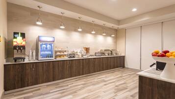 Free daily self-serve breakfast