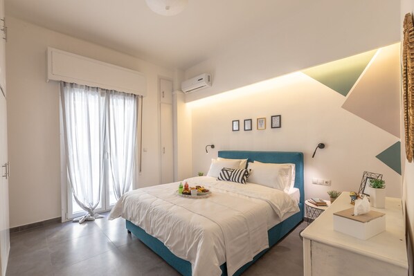 2 bedrooms, soundproofing, iron/ironing board, travel cot