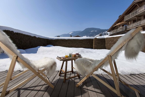 Outdoor dining - Snowflake Nell - Apartment 3 bedrooms & garden (Megève)