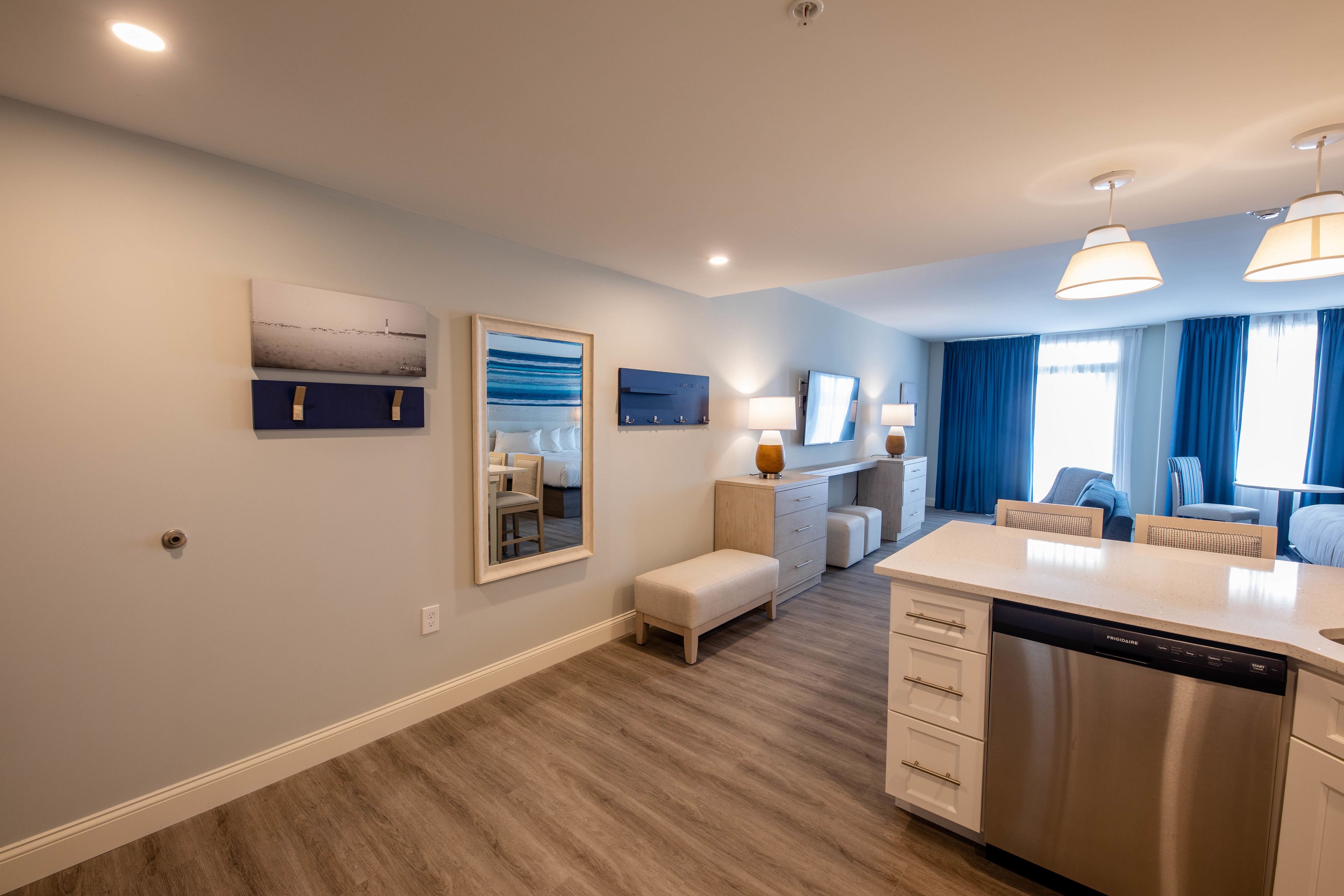 1 bedroom, blackout curtains, iron/ironing board, free wifi