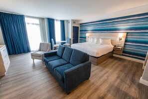 Luksusstudio, 1 kingsize-seng med sovesofa | Blendingsgardiner, strykejern/-brett, wi-fi (inkludert) og sengetøy