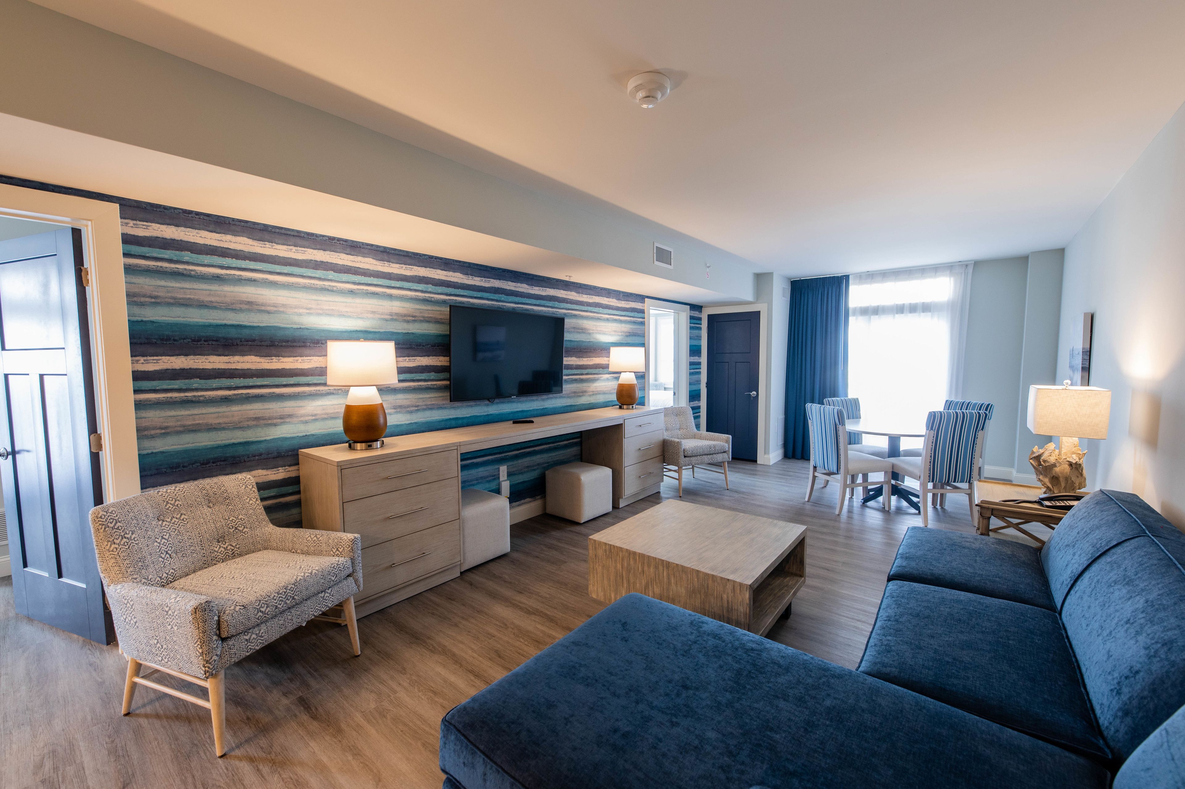 Corner Bay Two Bedroom Suite | Blackout drapes, iron/ironing board, free WiFi, bed sheets