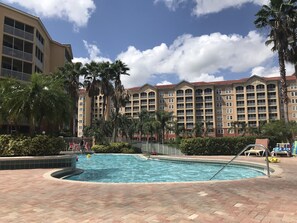 Una piscina riscaldata