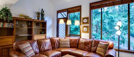 Een open haard en een dvd-speler