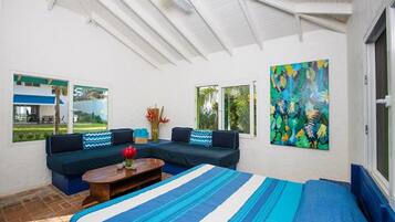 Rumah Keluarga, 1 kamar tidur, pemandangan samudra | 1 kamar tidur, brankas, Wi-Fi gratis, dan seprai linen