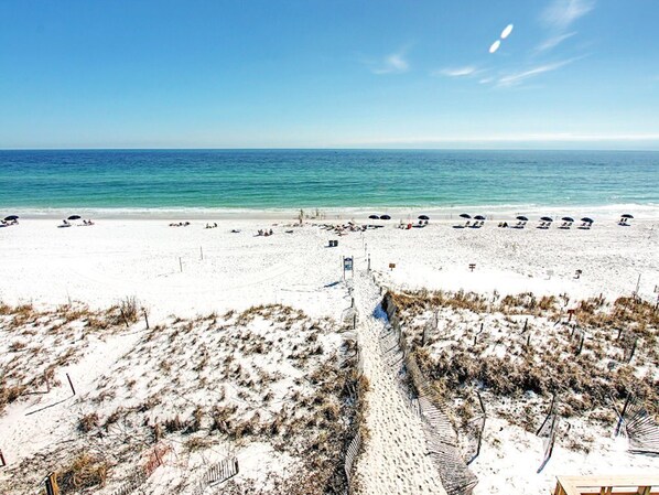 Sun-loungers, beach towels