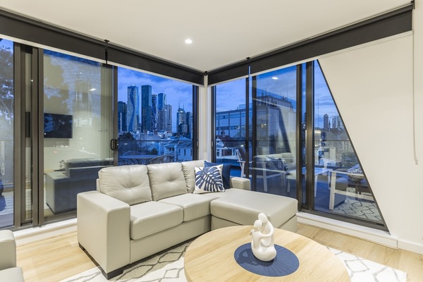 Superior Apartment, 2 Bedrooms, 2 Bathrooms | Living area | Flat-screen TV