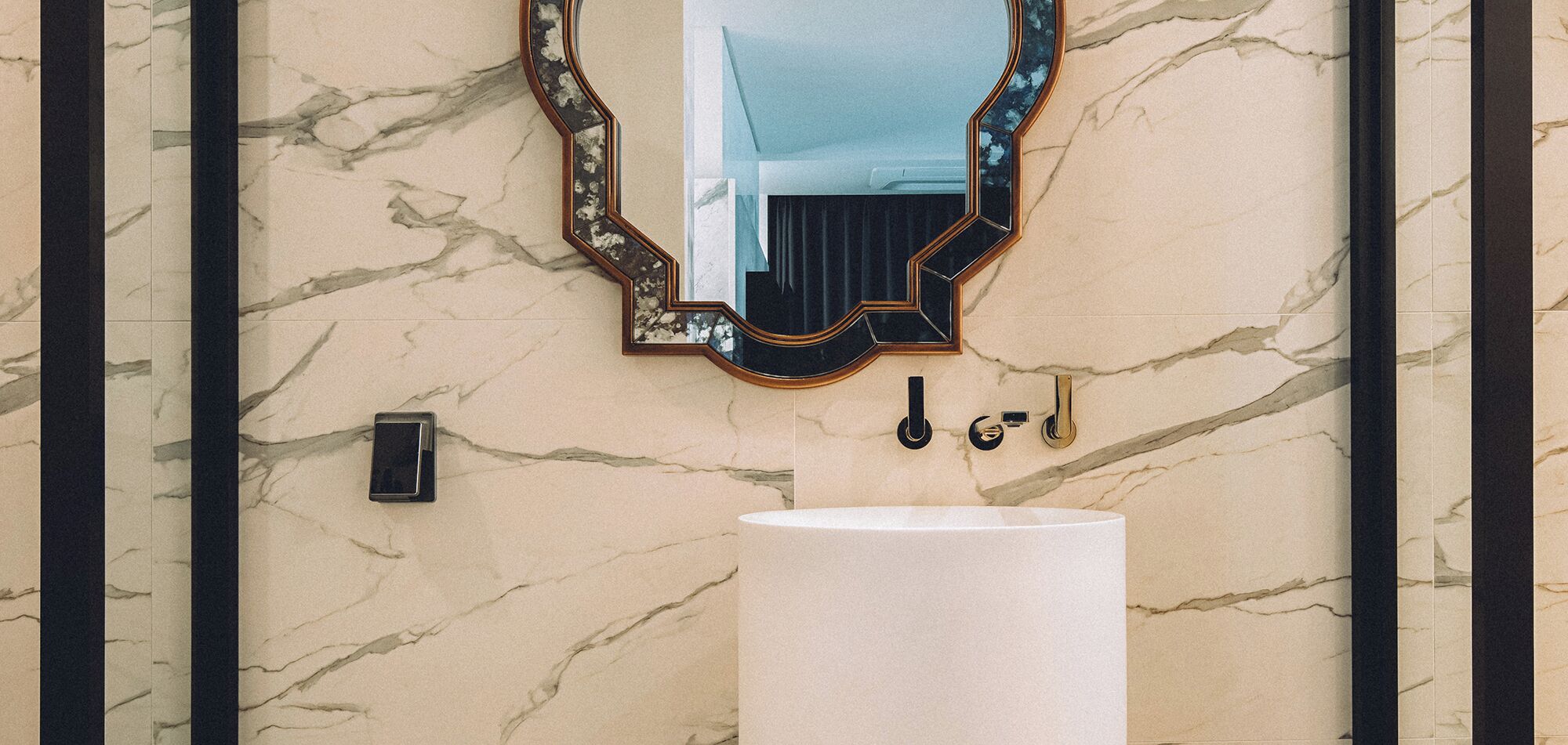 alice suite | bathroom | designer toiletries, hair dryer, bathrobes, slippers