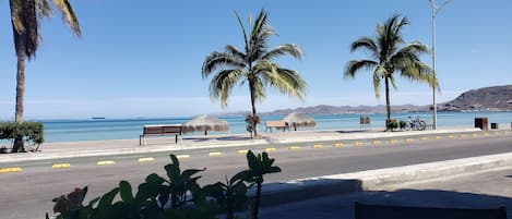Vista a la playa o el mar