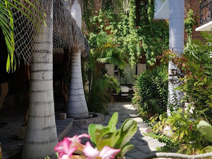 Standard Room, 2 Queen Beds, Refrigerator, Courtyard View | Terrace/patio