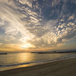 Private beach