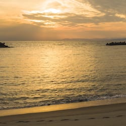 Private beach