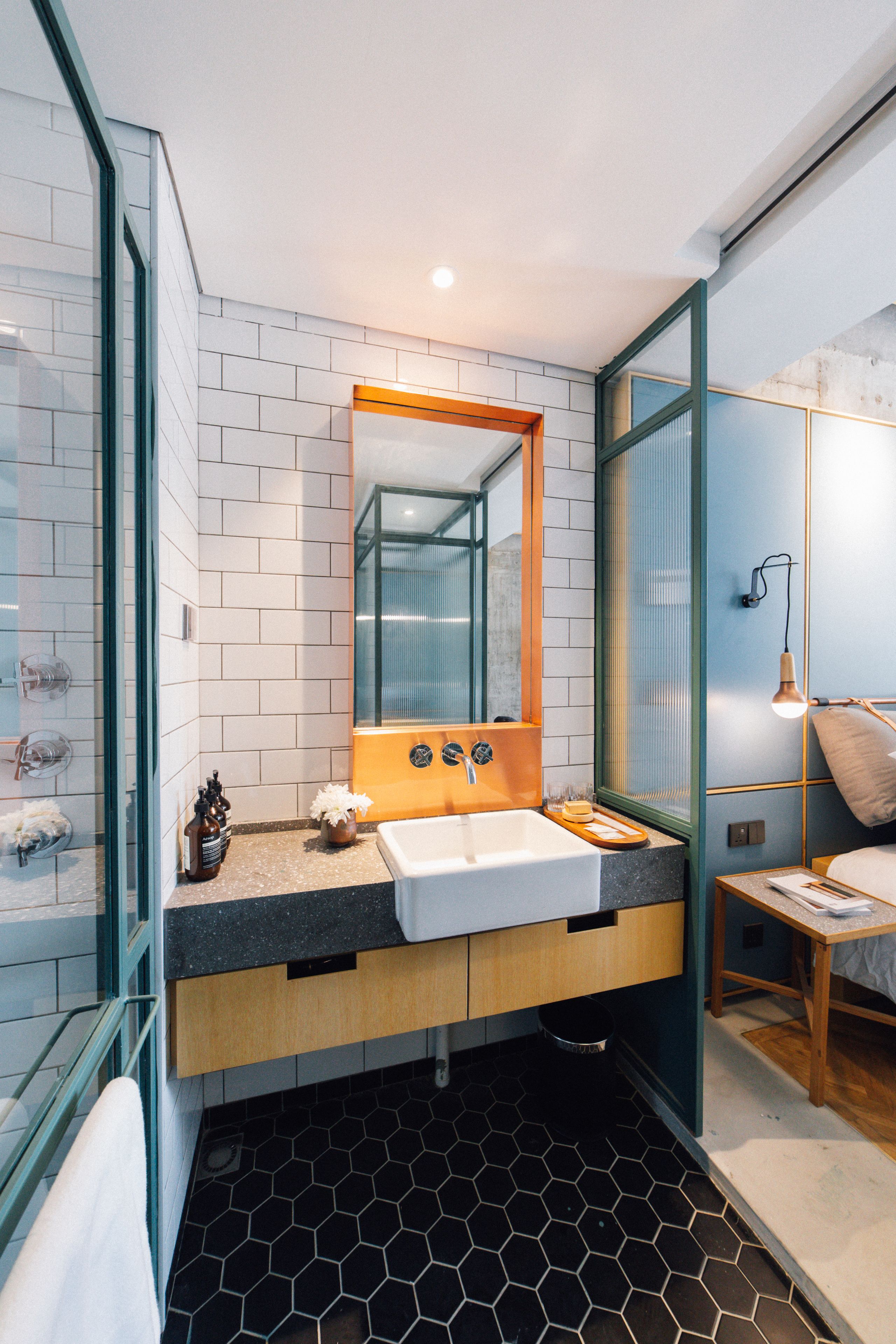 courtyard room  | bathroom sink