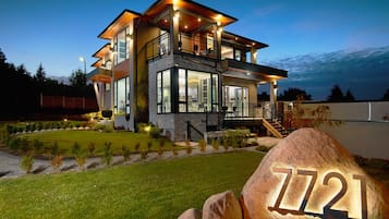 Front of property – evening/night