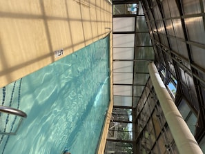 Indoor pool, outdoor pool