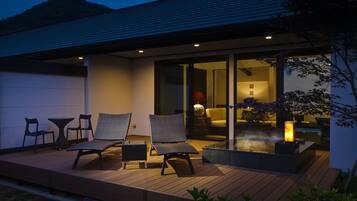 Japanese Western Style Room with Private Open-air Bath, Ocean View | Balcony