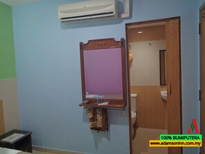 Standard Single Room, 1 Twin Bed, No Windows | Living area | Flat-screen TV - Adamson Inn Penang (Bukit Mertajam)