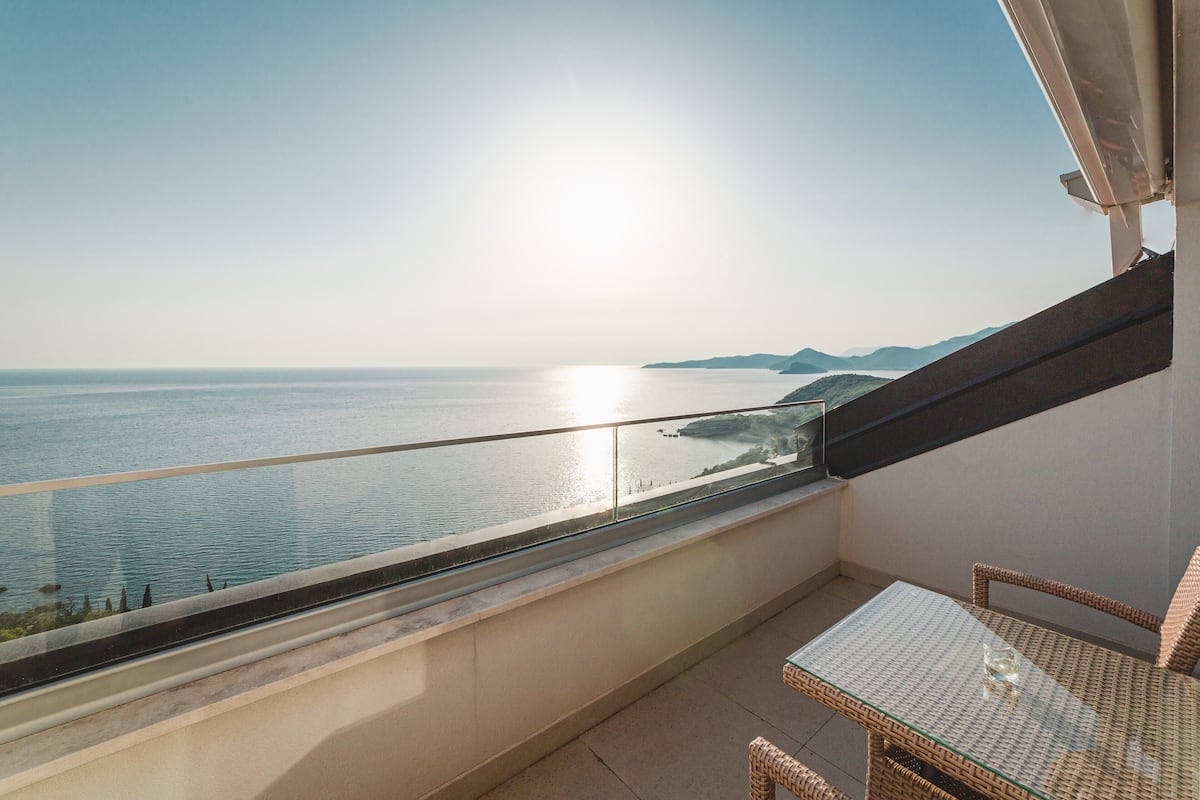 Blick vom Balkon