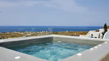 Suite Studio Supérieure, bain à remous, vue mer (terrace) | Baignoire à jets