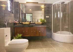 Shower, towels