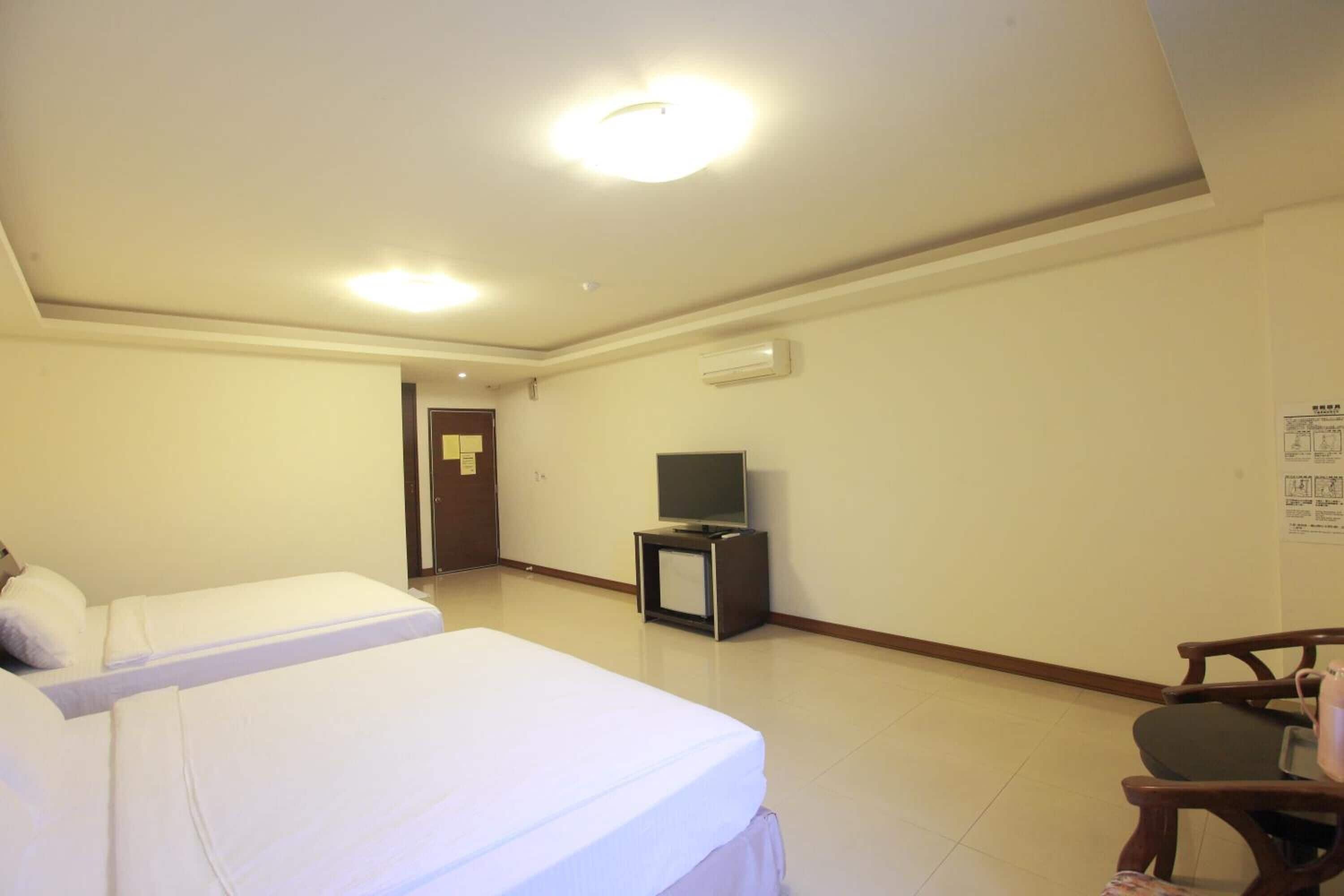 desk, blackout curtains, free wifi, bed sheets