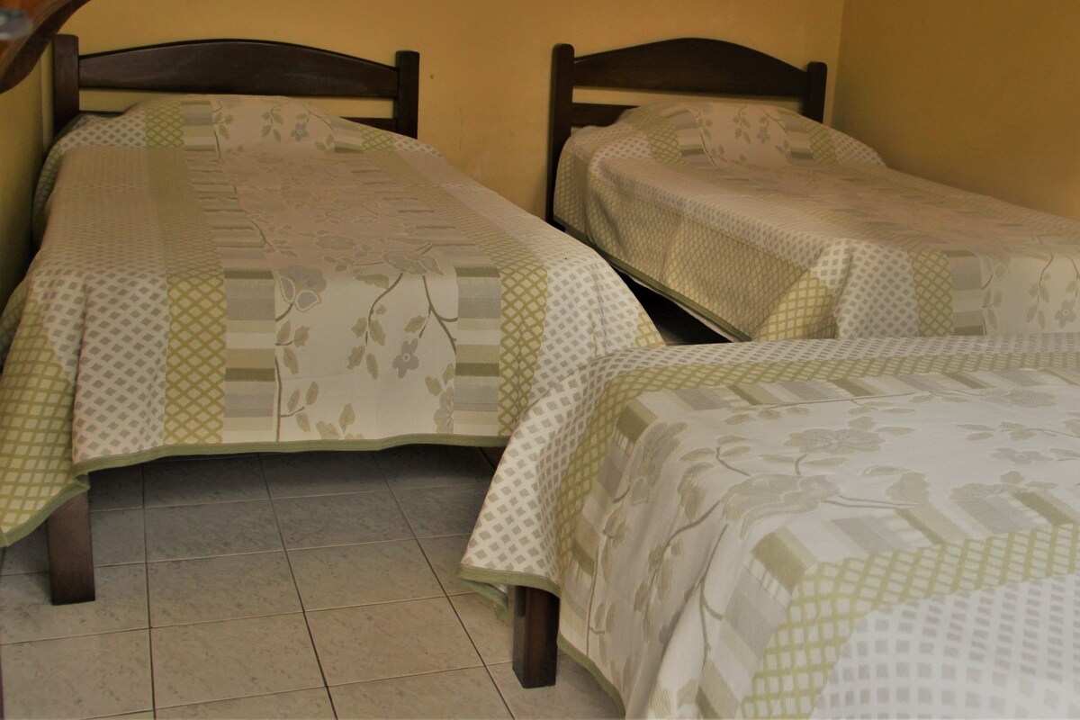 Basic Triple Room, Multiple Beds, Courtyard View | Blackout drapes, soundproofing