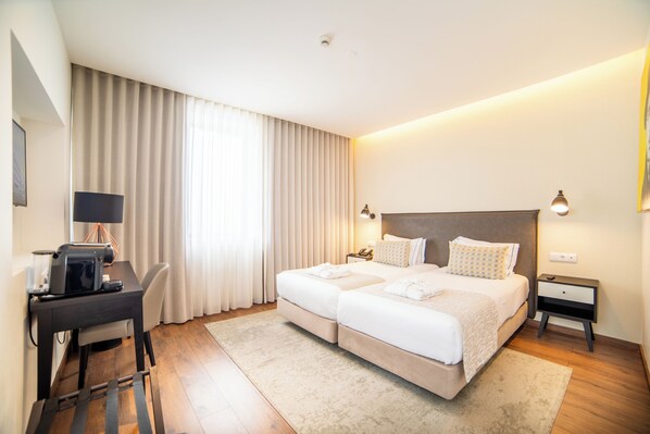 Minibar, in-room safe, desk, blackout curtains