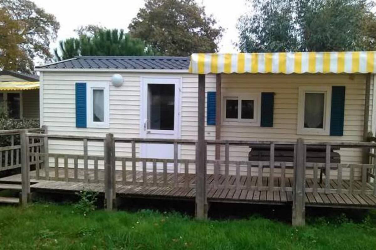 Stacaravan, 2 slaapkamers (Eco) | Terras